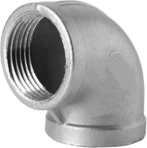 OSNEEOIY 316L Stainless Steel 90 Degree Internal Thread Elbow 4 Minutes 6 1 inch Right Angle Water Pipe Plumbing Joint(G2-1/2) in Saudi Arabia