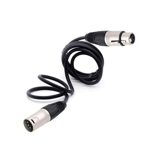 Balanced XLR Cable 3 Pin Male to Female Snake Cord Professional Microphone Cable for Recording,Mixing,Amplifier Black&Silver 1Pcs(Silver,3m) in Saudi Arabia