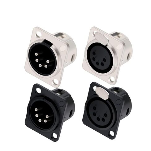 5Pin X L R Panel Mount X R Male Plug/Female Jack Socket Microphone M I C Cable Terminal Chassis Wire Connector 10Pcs(C1037x10) in Saudi Arabia