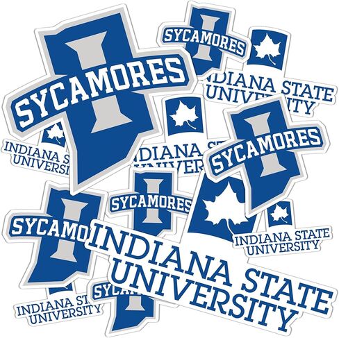 Desert Cactus Indiana State University Sticker Sycamores ISU Vinyl Decals Laptop Water Bottle Car Scrapbook T1 (Type 1-2) in Saudi Arabia