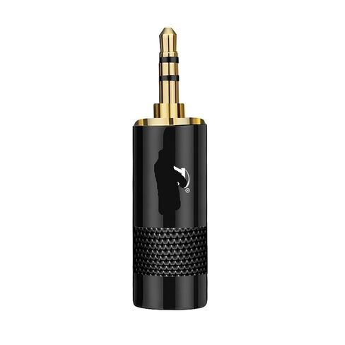 10PCS Jack 3.5MM Connector Stereo 3Poles 3.5MM Male Plug Tube for 8.5MM Audio Earphone Cable Connector DIY(Black) in Saudi Arabia