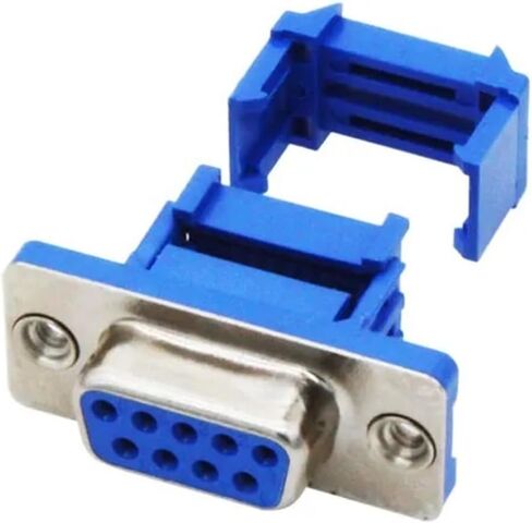 10 قطعة DB9 تجعيد نوع موصل ذكر أنثى المنفذ التسلسلي موصلات D-SUB RS232 محول (أنثى) in Kuwait