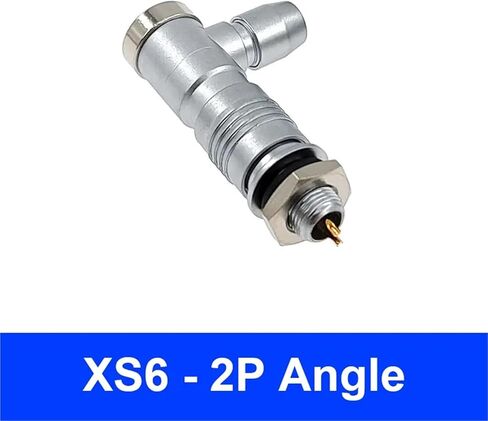XS6 Mini Socket 2Pin 3Pin 4Pin 5Pin 6mm Flange Quick Connector Push-Pull Docking Connectors Angle 1Pcs(XS6-2PIN Angle) in Saudi Arabia