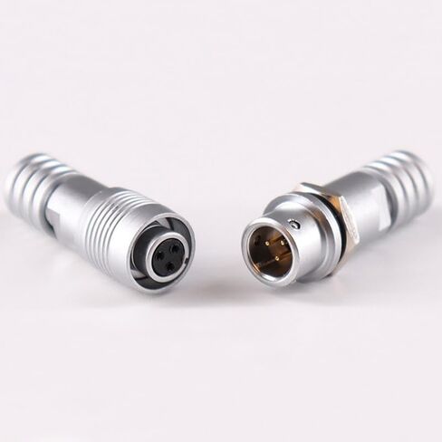 XS6 Mini Socket 2Pin 3Pin 4Pin 5Pin 6mm Flange Quick Connector Push-Pull Docking Connectors Angle 1Pcs(XS6-2PIN Angle) in Saudi Arabia