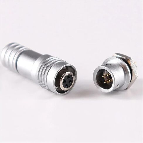 XS6 Mini Socket 2Pin 3Pin 4Pin 5Pin 6mm Flange Quick Connector Push-Pull Docking Connectors Angle 1Pcs(XS6-2PIN Angle) in Saudi Arabia