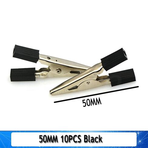 10PCS 35MM/50mm Plastic Handle Test Probe Metal Clips(50MM 5R and5 B) in Saudi Arabia