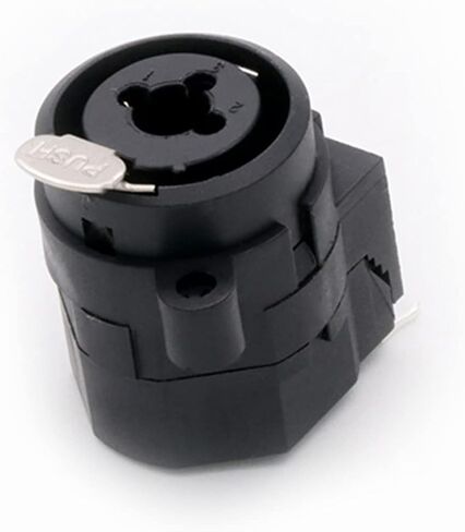 Dual Function Audio Panel Mount 6.35mm Female Jack 3 Pin X L R Female Jack Socket 7 Feet Right Angle Chassis 10Pcs in Kuwait