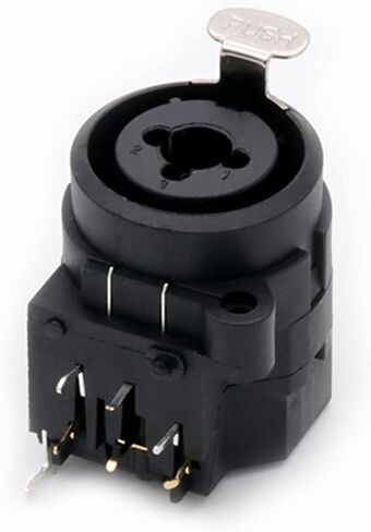 Dual Function Audio Panel Mount 6.35mm Female Jack 3 Pin X L R Female Jack Socket 7 Feet Right Angle Chassis 10Pcs in Kuwait