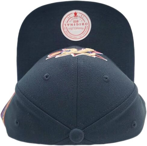 قبعة ميتشل آند نيس فيلادلفيا 76ers الجديدة من NBA Stripes Black Era Snapback Hat in Kuwait