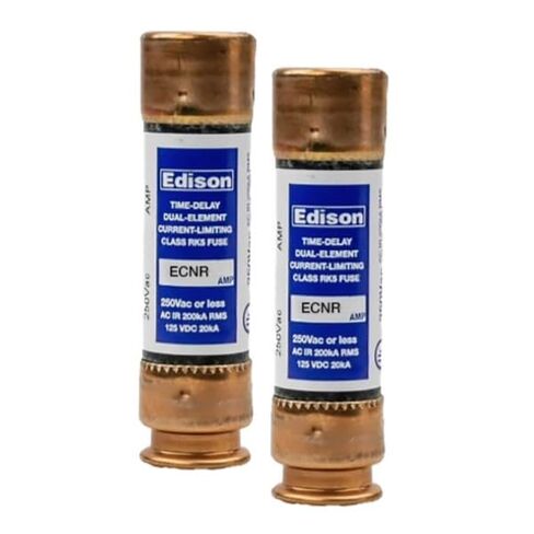 (2 Pack) ECNR15 - Edison Time Delay Fuse - 15 Amp 250V - RK5 Dual Element in Saudi Arabia