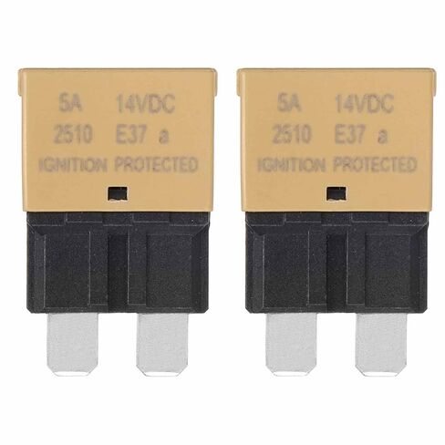 MECCANIXITY Automotive Resettable Fuse, 14V DC 30A E37 Low Profile ATC/ATO Automotive Blade Circuit Breaker Reset Fuses for Car, Truck, RV, SUV, Marine, Boat, Motorcycle, Pack of 2 in Saudi Arabia