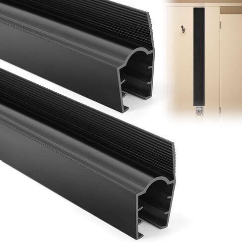 Privacy Seal (Round Edge 2 Pack) 58" Restroom Stall Door Gap Cover for Privacy Easy to Install Plastic Edge Trim for Bathroom Stalls with Round Doors Corners in Saudi Arabia