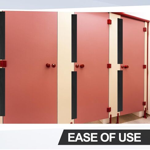Privacy Seal (Round Edge 2 Pack) 58" Restroom Stall Door Gap Cover for Privacy Easy to Install Plastic Edge Trim for Bathroom Stalls with Round Doors Corners in Saudi Arabia