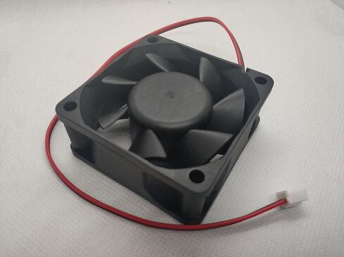 مروحة تبريد YD6025HSL 12V60mm - بديلة لجهاز Bitmain Antminer APW3 / APW7 / APW17 / APW12 / APW11A1216‑1A PSU (محرك نحاسي + محامل فولاذية، 0.3 أمبير) in Kuwait
