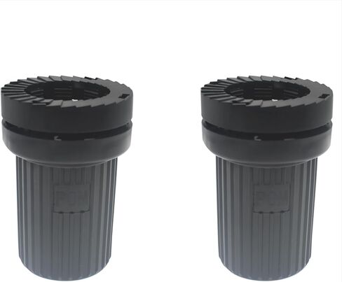 2 PCS Faucet Coupling Nut Quick Tighten and Release Lock Nut 1.25 Inch/3.2 CM Inner Diameter Hot & Cold Dual Pipe Faucet Shanks Fixing Accessory Black in Saudi Arabia
