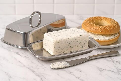Stainless Steel Butter Dish with Lid, Butter Keeper for Countertop or Refrigerator in Saudi Arabia