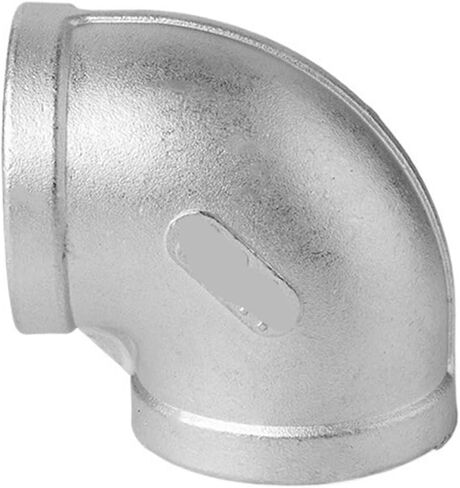 OSNEEOIY 316L Stainless Steel 90 Degree Internal Thread Elbow 4 Minutes 6 1 inch Right Angle Water Pipe Plumbing Joint(G1) in Saudi Arabia