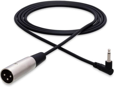 Hosa XVM-305M Camcorder Microphone Cable, Right-angle 3.5 mm TS to XLR3M, 5 Feet in Saudi Arabia