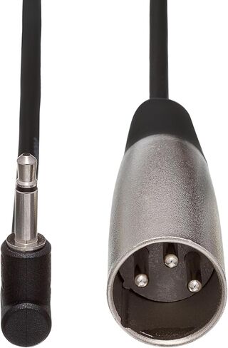 Hosa XVM-305M Camcorder Microphone Cable, Right-angle 3.5 mm TS to XLR3M, 5 Feet in Saudi Arabia