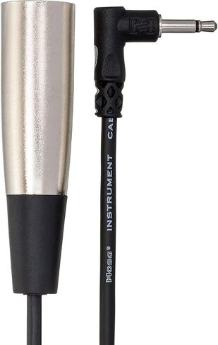 Hosa XVM-305M Camcorder Microphone Cable, Right-angle 3.5 mm TS to XLR3M, 5 Feet in Saudi Arabia