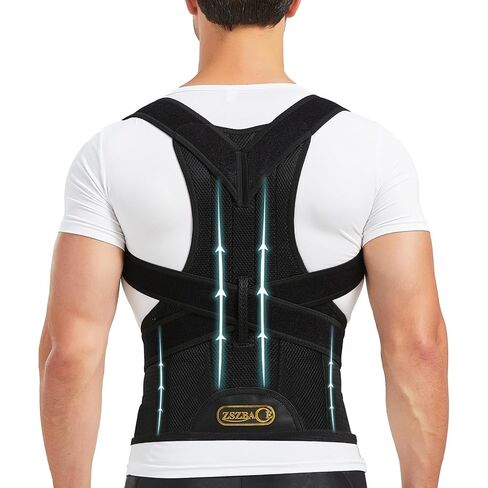 Back Brace and Posture Corrector for Men and Women Adjustable Back Straightener Posture Corrector, Scoliosis and Hunchback Correction, Spine Corrector, Support for Upper Lower Back Pain Relief in Saudi Arabia
