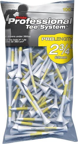 ProActive Sports TPTS234W100 2-3/4'' PTS ProLength Tee in White - 100 Pack in Saudi Arabia