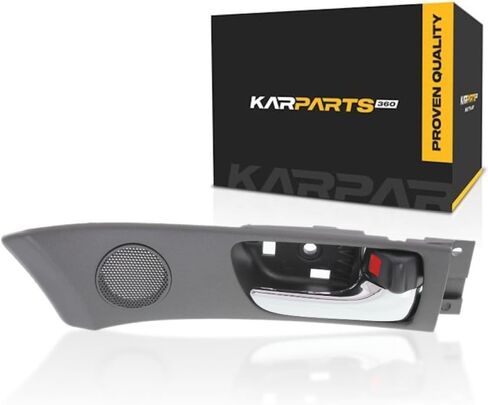 KarParts360 لسيارة Lexus ES300 2002 2003 مقبض الباب الداخلي أمامي، جانب الراكب إطار أسود مع رافعة من الكروم | مع زر قفل الباب| تقليم: قاعدة in Saudi Arabia