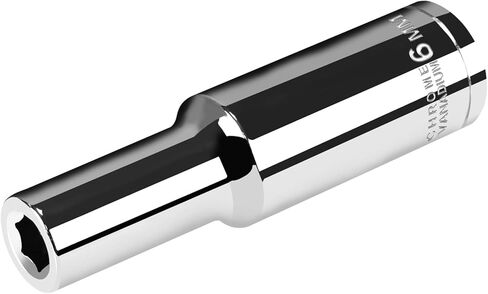 3/8" Drive Deep Socket,10mm Metric Socket 6-Point, CR-V Steel, Mirror Finish in Kuwait