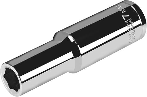 3/8" Drive Deep Socket,10mm Metric Socket 6-Point, CR-V Steel, Mirror Finish in Kuwait