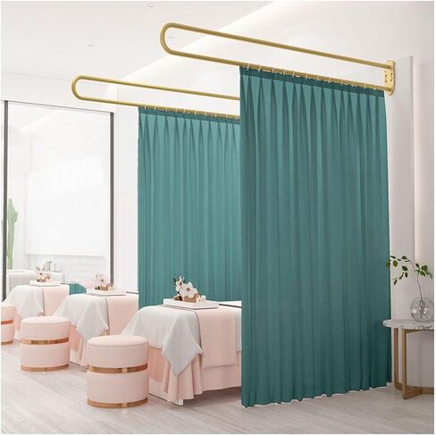 1pack Room Divider Curtain,Privacy Partition Curtain with Telescopic Rod,Suitable(Color7,230cm) in Saudi Arabia