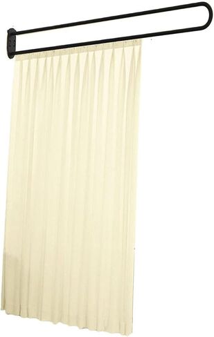 Room Partition Curtain,Light-transmitting Protection Screen,U-Shaped Wall-Mounted Beauty Salon Privacy Curtain(Color1,200cm) in Saudi Arabia
