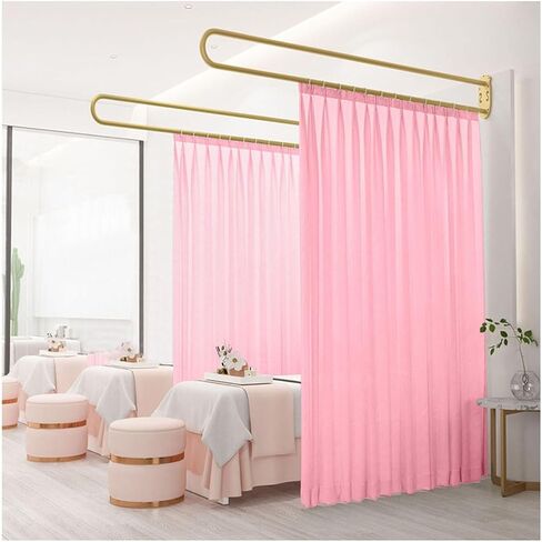 1pack Room Divider Curtain,Privacy Partition Curtain with Telescopic Rod,Suitable(Color9,230cm) in Saudi Arabia