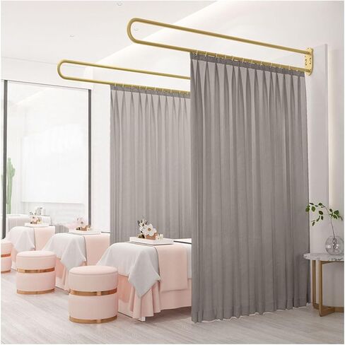 1pack Room Divider Curtain,Privacy Partition Curtain with Telescopic Rod,Suitable(Color5,230cm) in Saudi Arabia
