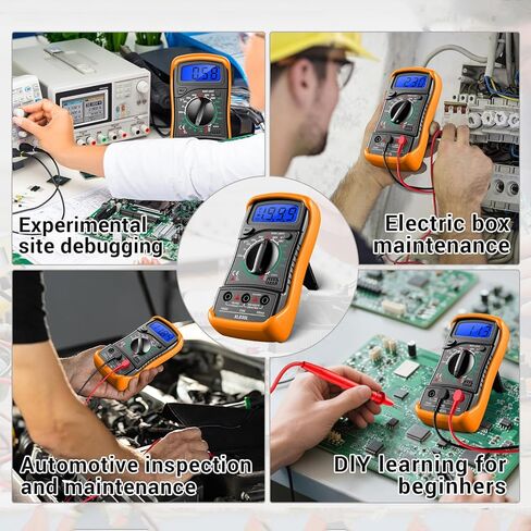 Multimeter with Clamp Meter,4000 Counts Amp Voltmeter & 2000 Counts Multi Tester,AC DC Voltage,Current,Resistance,Capacitance,NCV,Diode, Backlight LCD for Household Outlet Automotive Battery Test in Saudi Arabia