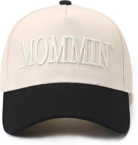Mommin Trucker Hat, Mothers Day Mom Gifts for Women Baseball Baps Two-Tone Embroidery Mama Hats for Casual Wear in Saudi Arabia
