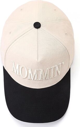 Mommin Trucker Hat, Mothers Day Mom Gifts for Women Baseball Baps Two-Tone Embroidery Mama Hats for Casual Wear in Saudi Arabia