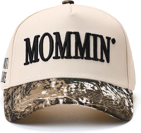 Mommin Trucker Hat, Mothers Day Mom Gifts for Women Baseball Baps Two-Tone Embroidery Mama Hats for Casual Wear in Saudi Arabia