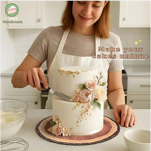 Cake boards 12in, set-8 Cake drum waterproof, Natural Rustic style, Cake drums, display board, wooden cardboard cake rounds holder, Rustic cake Try, Cardboard rounds, For cakes/cupcakes/wedding cakes in Saudi Arabia