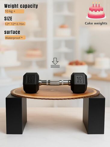 Cake boards 12in, set-8 Cake drum waterproof, Natural Rustic style, Cake drums, display board, wooden cardboard cake rounds holder, Rustic cake Try, Cardboard rounds, For cakes/cupcakes/wedding cakes in Saudi Arabia
