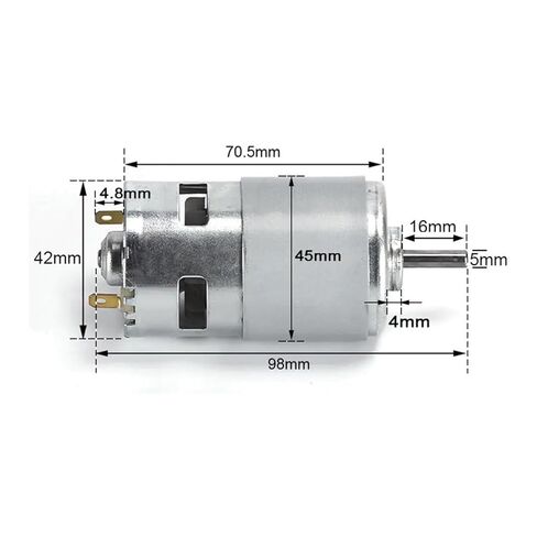 795 محرك DC 12-24V 12000RPM محرك عزم دوران عالي مع محامل كروية مزدوجة in Saudi Arabia