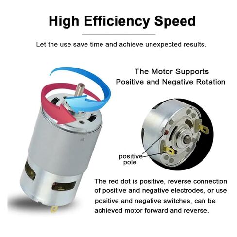795 محرك DC 12-24V 12000RPM محرك عزم دوران عالي مع محامل كروية مزدوجة in Saudi Arabia