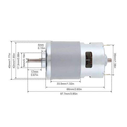 775 DC Motor D-axis 24V 5500RPM high Speed high Torque Motor in Saudi Arabia