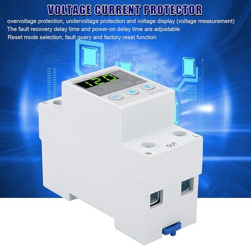 SVP-912 مرحل حماية الجهد الكهربي، جهاز حماية الجهد الكهربي القابل للتعديل 120 فولت تيار متردد، 40 أمبير مفتاح حماية إعادة الضبط التلقائي تحت الجهد، مفتاح إعادة الضبط التلقائي للاسترداد الذاتي in Saudi Arabia