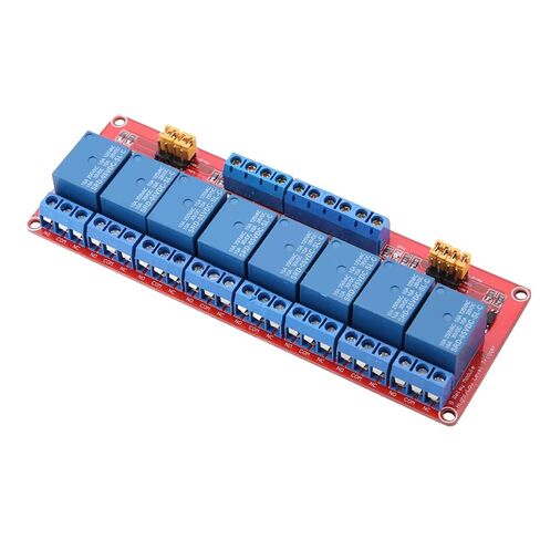 لوحة وحدة تتابع Optocoupler ذات 8 قنوات، مشغل عالي ومنخفض 5 فولت/12 فولت/24 فولت (24 فولت) in Kuwait