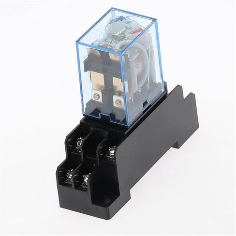 12V 24V 36V 110V 220V 380V DC/AC 10A 8PIN ملف مرحل الطاقة DPDT LY2NJ HH62P HHC68A-2Z مع قاعدة المقبس (الحجم: تيار مستمر 36 فولت) in Kuwait