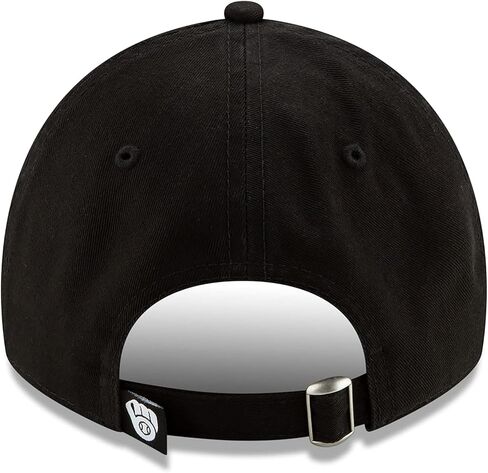 New Era MLB Core Classic 9TWENTY Black White Primary Logo Adjustable Hat Cap One Size Fits All in Saudi Arabia