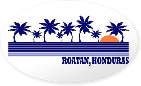 CafePress Roatan، ملصق بيضاوي لهندوراس ملصق بيضاوي ممتص الصدمات للسيارة in Saudi Arabia