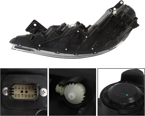 Pair Halogen DRL Headlight Assembly Compatible with 2015-2017 200 Front Driver Passenger Side Projector Headlamp Chrome Trim CH2502292 CH2503292 Left and Right in Saudi Arabia