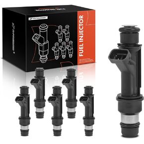 A-Premium Fuel Injectors Compatible with Honda Passport 1998-2002 & Acura SLX 1998-1999 & Isuzu Amigo 1998-2000, Axiom 2002-2003, Rodeo 1998-2004, Trooper 1998-2002, Rodeo Sport, VehiCROSS 6-PC Set