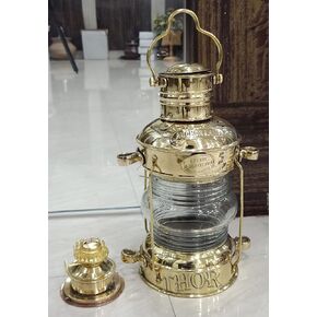 بحري النحاس مرساة مصباح زيت ليدز بيرتون البحرية سفينة فانوس 14 "ريفي خمر ديكور المنزل الهدايا